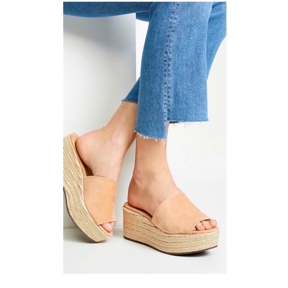 Schutz Thalia Platform Espadrilles in Honey- Size 8.5.